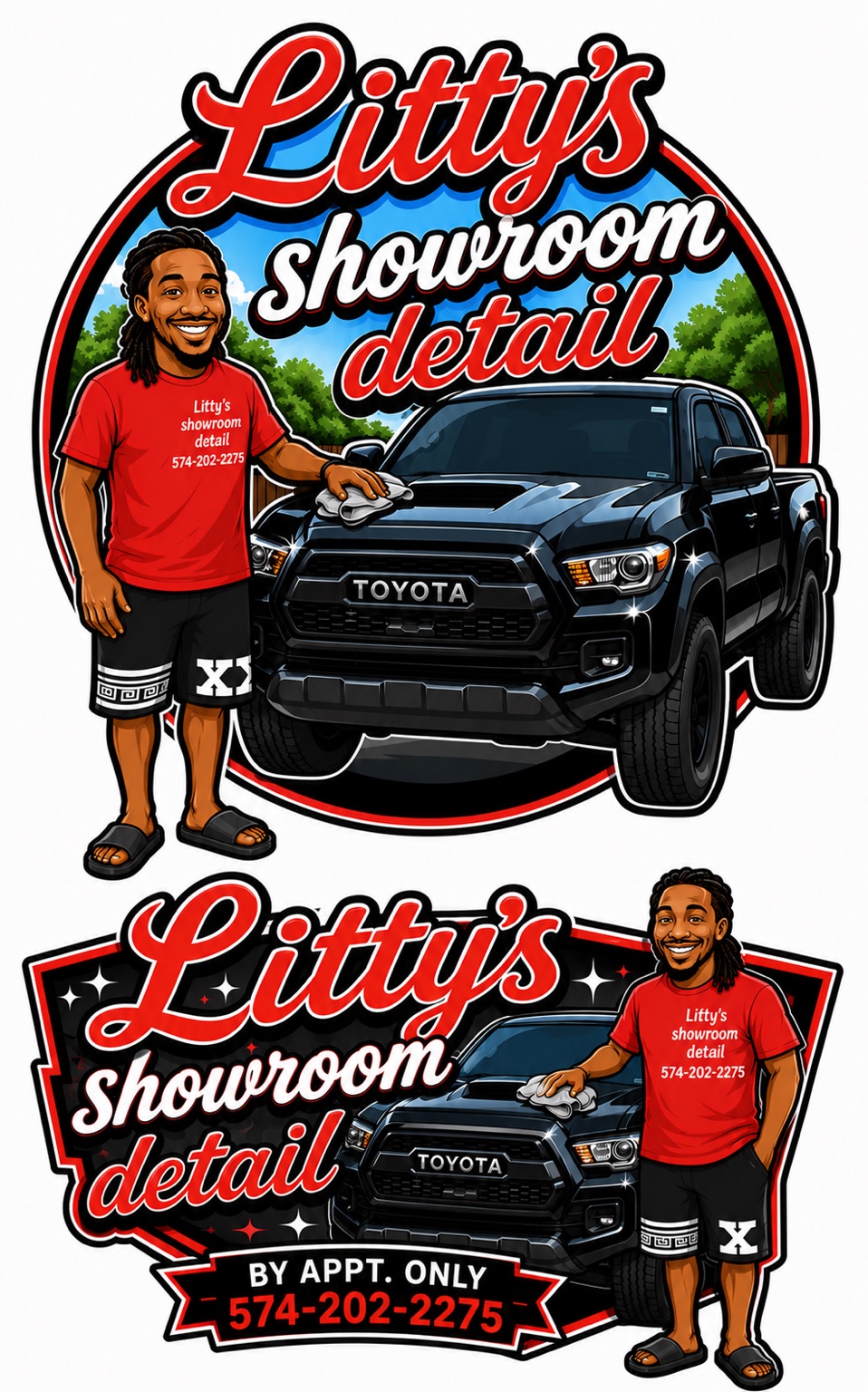 Litty's Showroom Detail logo artwork